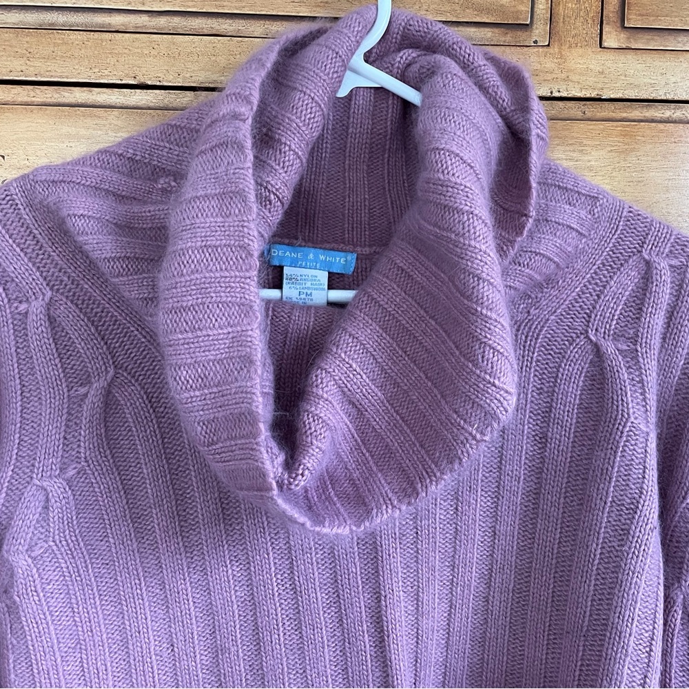 Deane & White Cowl Neck Sweater, Size Petite Medium